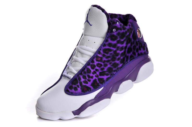 Air Jordan 13 Women Shoes White/Violet Online
